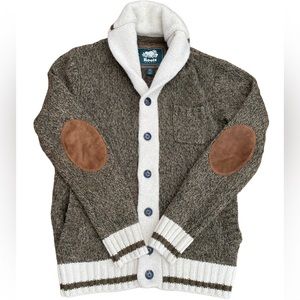 Roots Cabin Collection Canada Shawl Neck Men’s Cardigan S Wool